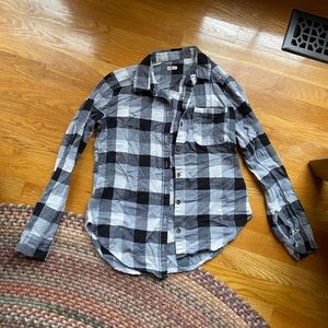Black and White Hollister Flannel